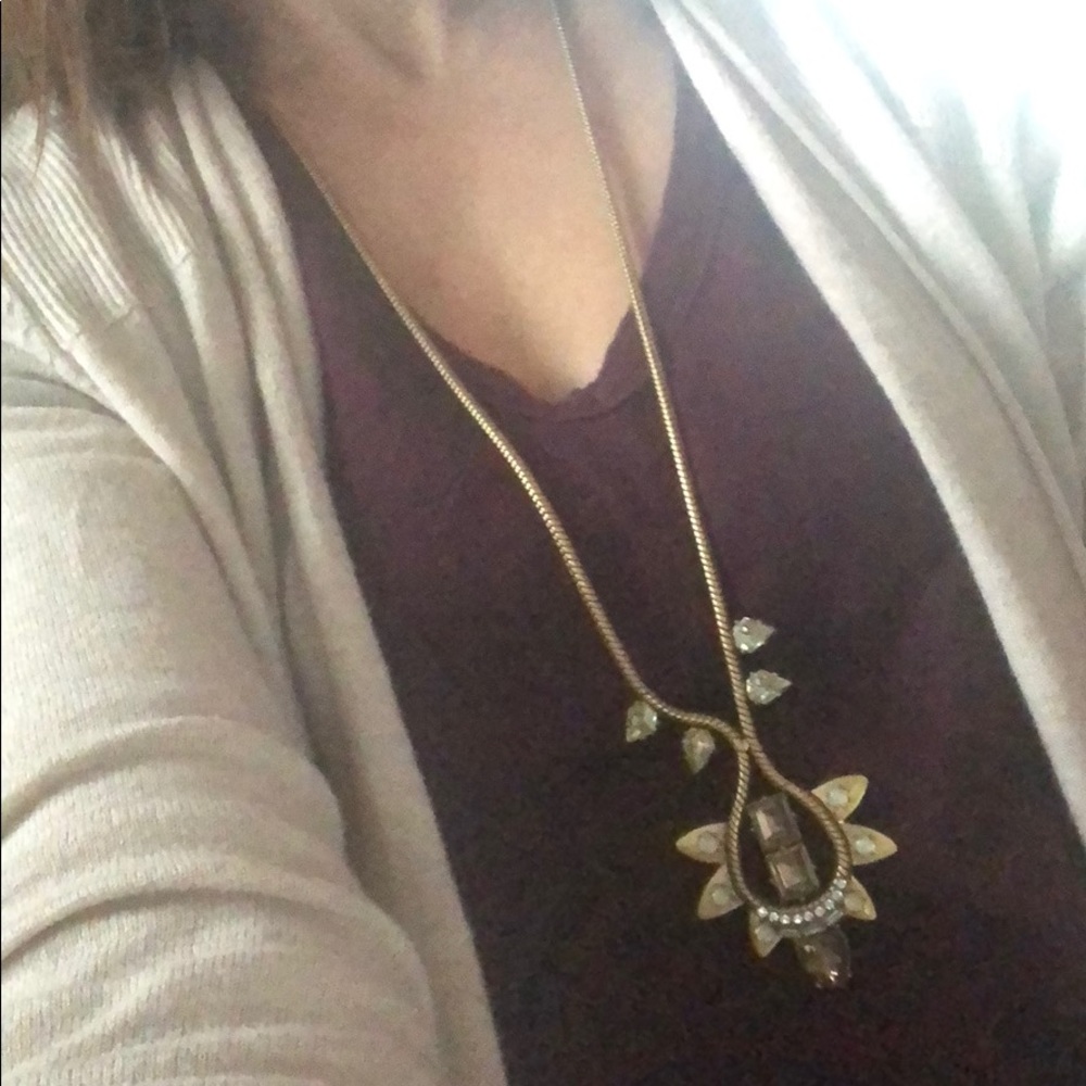 Stella & Dot Gold Pendent Necklace
